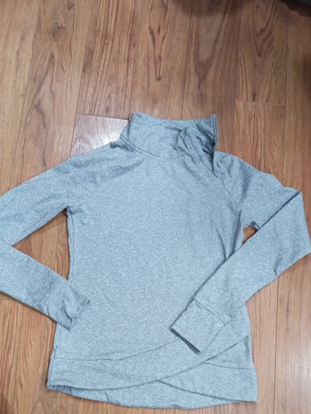 Mondetta Heather Gray Funnel Neck Pullover